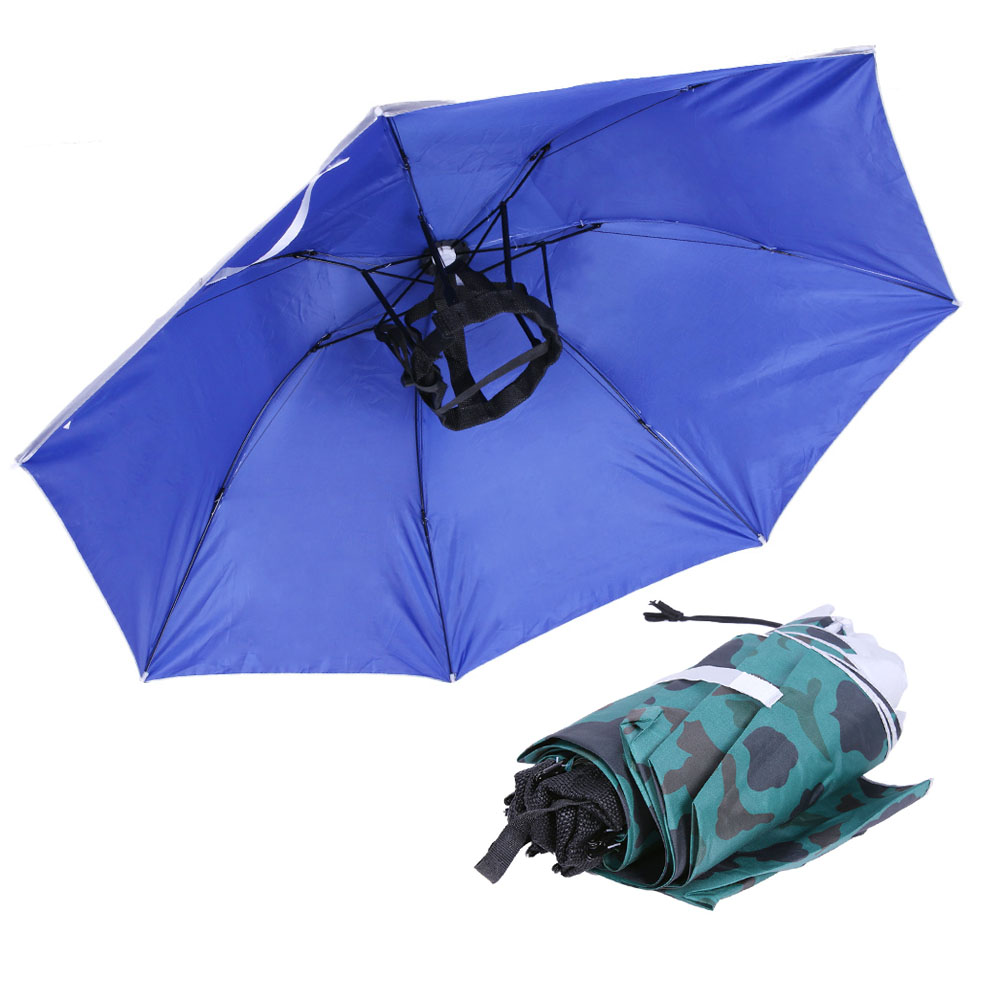 Golf Umbrella - Topi Payung Lipat Anti Hujan, Pelindung