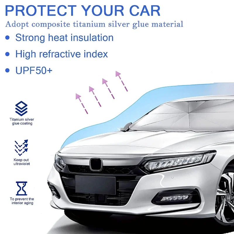 Blok kerai kaca depan mobil, p - Golf Umbrella ulasan dan harga