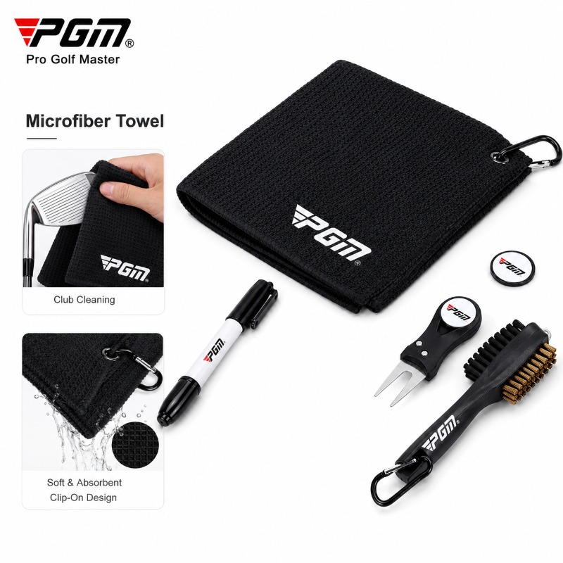 Kit Pembersih Klub Golf PGM Ha - Golf Towel ulasan dan harga