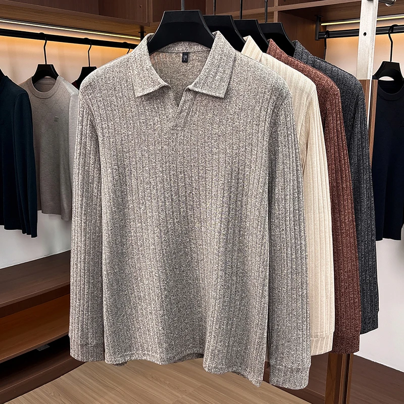 Sweater Rajut Kerah Polo Pria, - Golf Tees ulasan dan harga