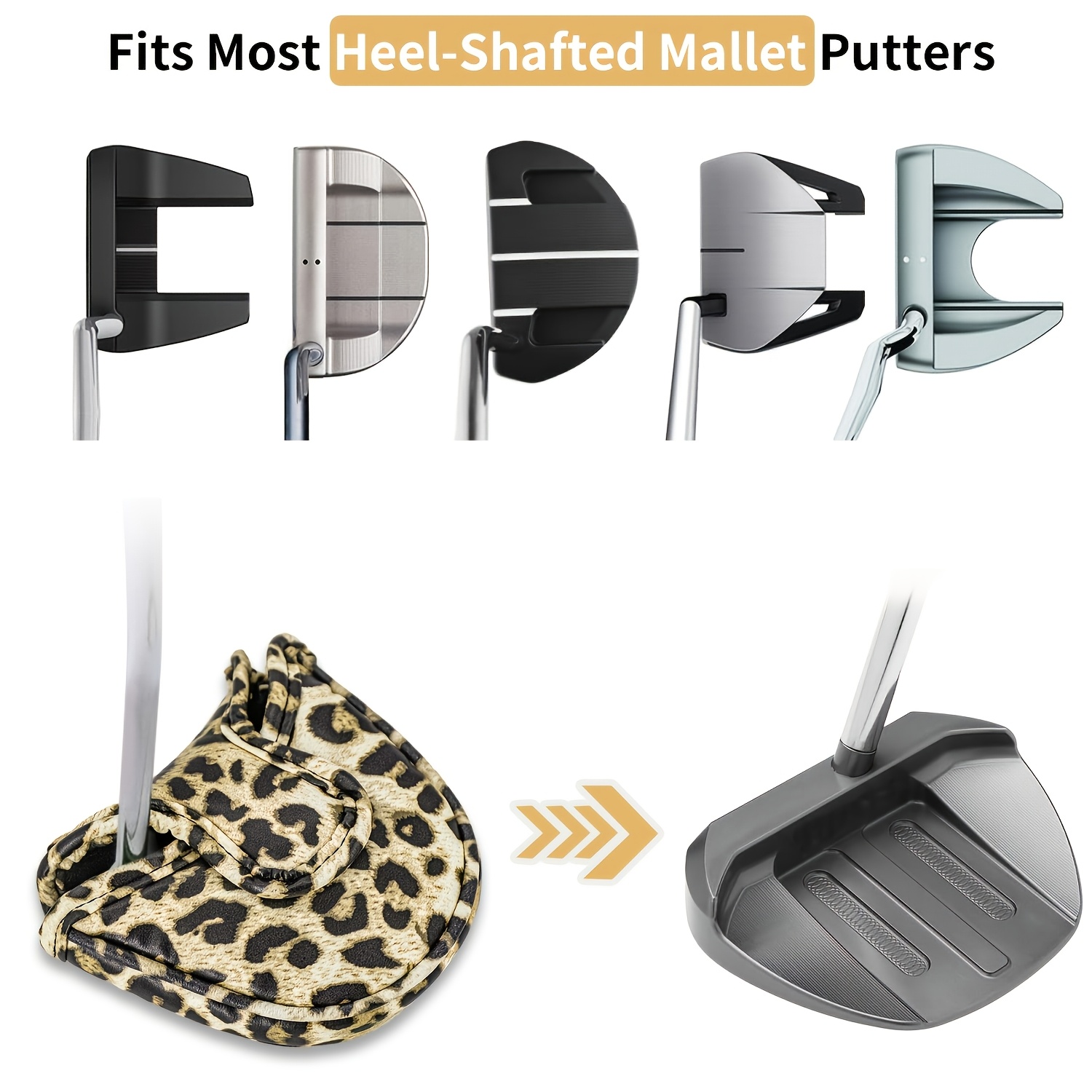 1 buah Sarung Kepala Putter Go - Golf Tees ulasan dan harga